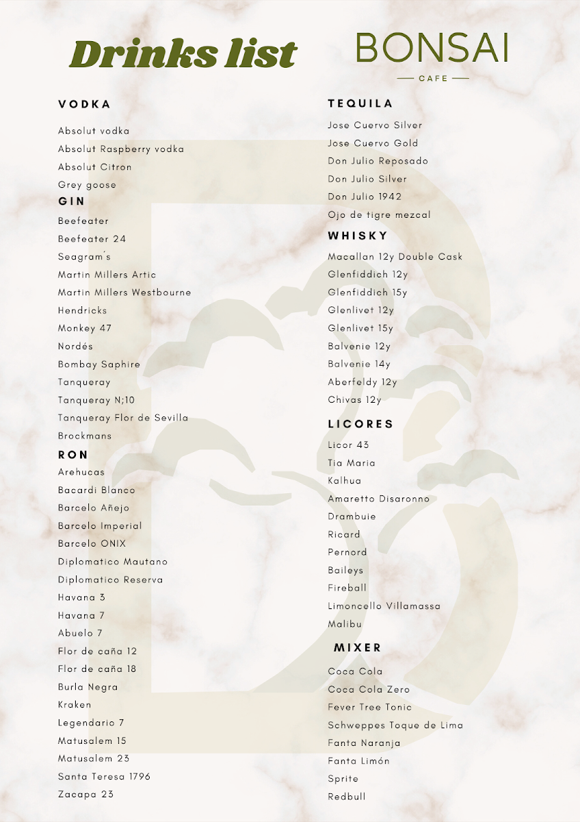 Bonsai Café Photo Menu 9
