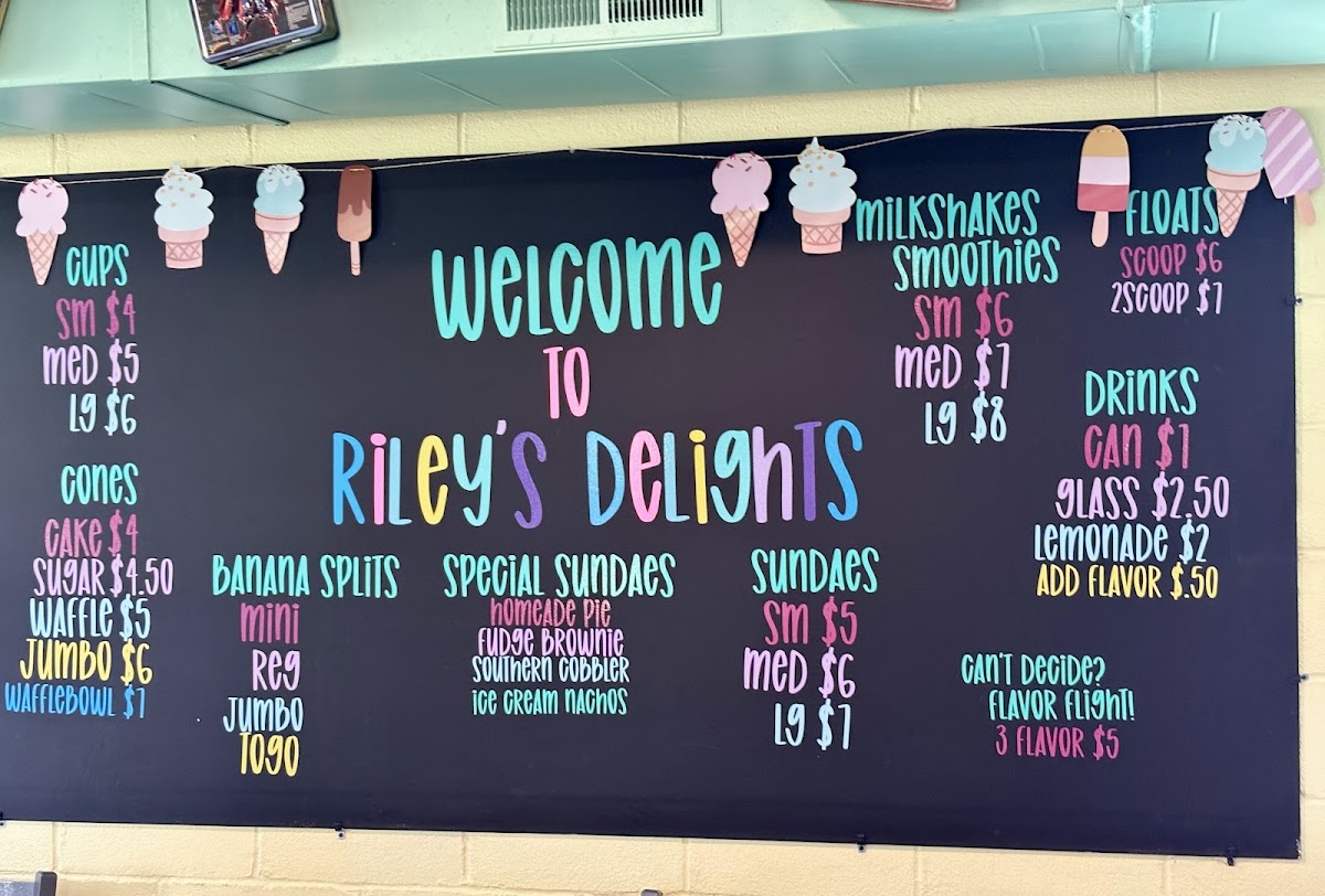 Riley’s Delights Photo Menu 2