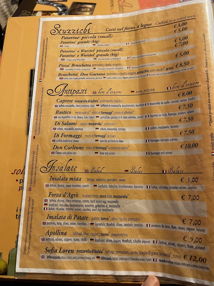 Antichi Muri Photo Menu 10