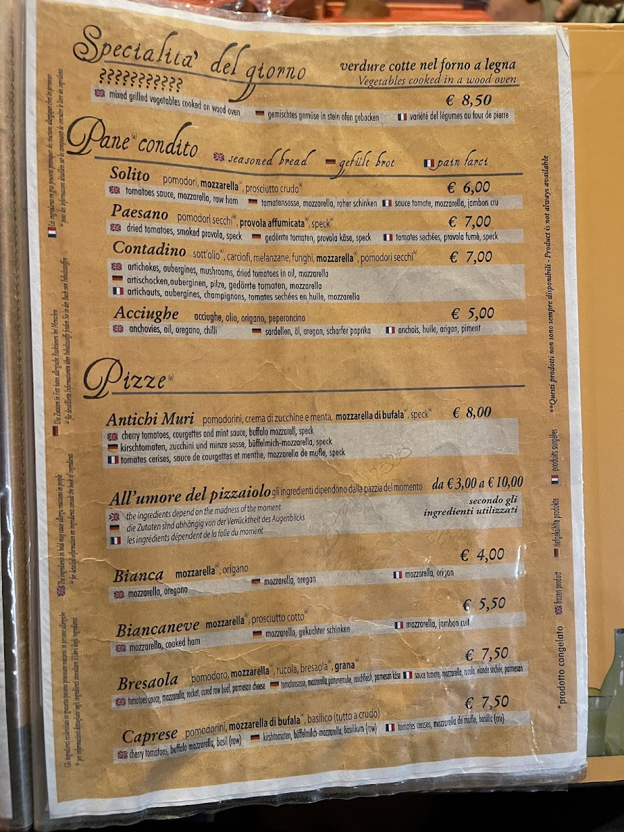 Antichi Muri Photo Menu 9