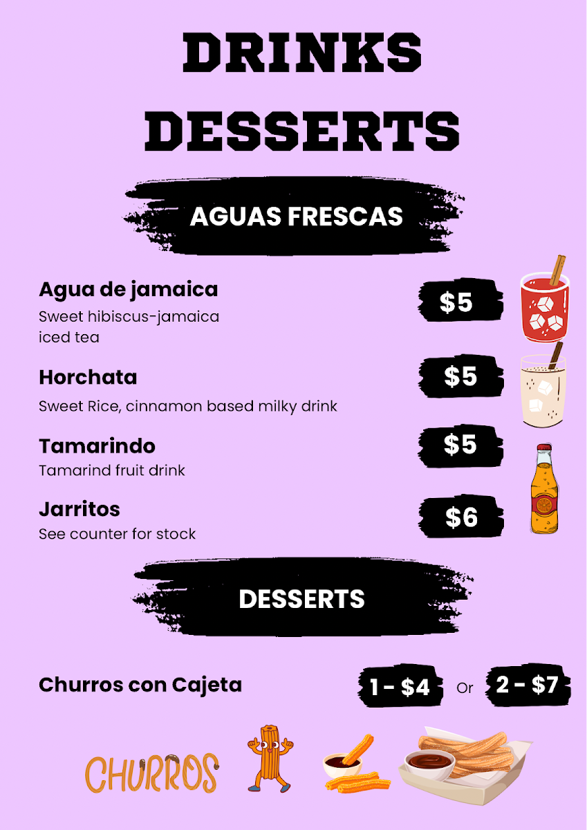 Abe’s Comida Mexicana Photo Menu 2