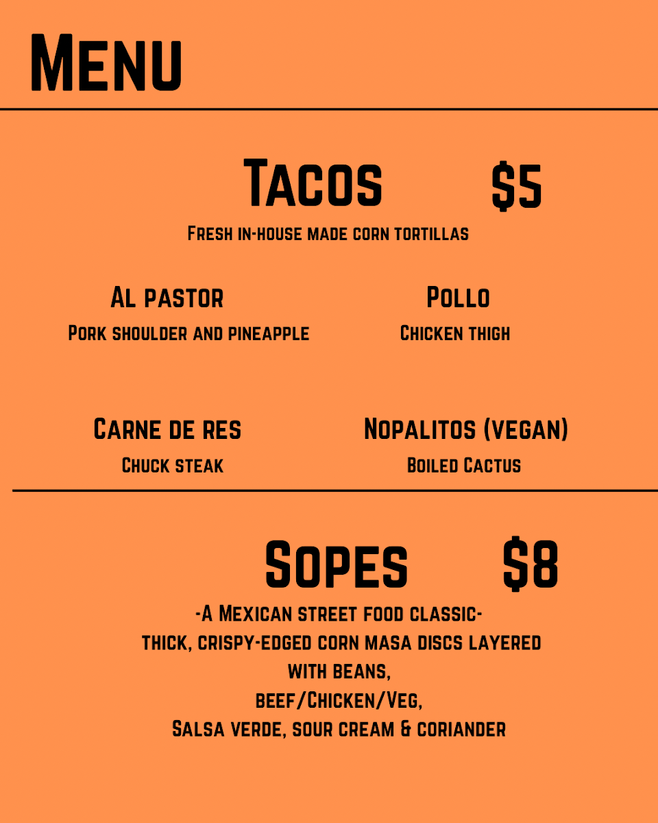 Abe’s Comida Mexicana Photo Menu 4