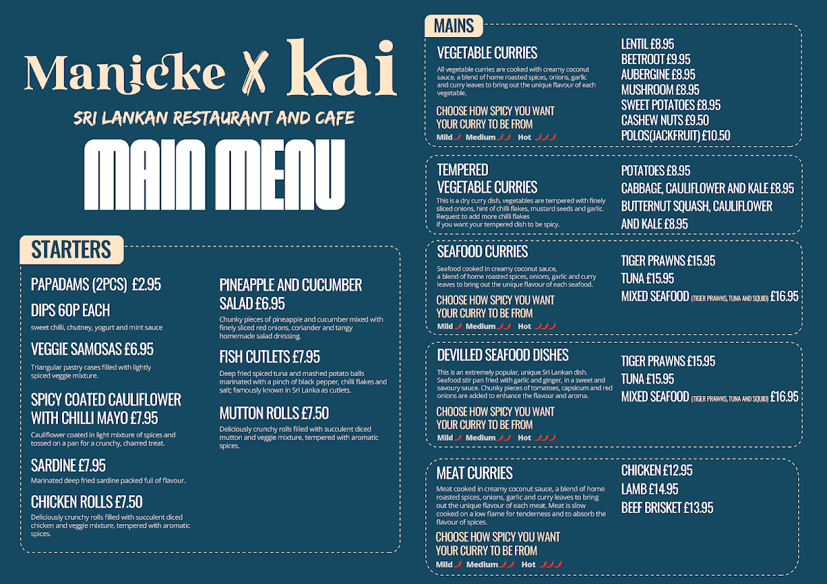 Kai Restaurant Cafe Bar Photo Menu 2