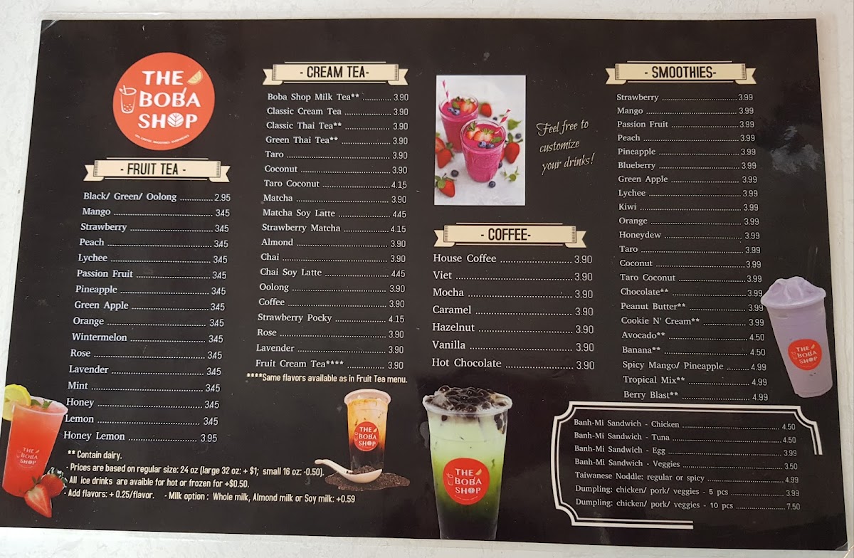 The Boba Shop (I-45) Photo Menu 3
