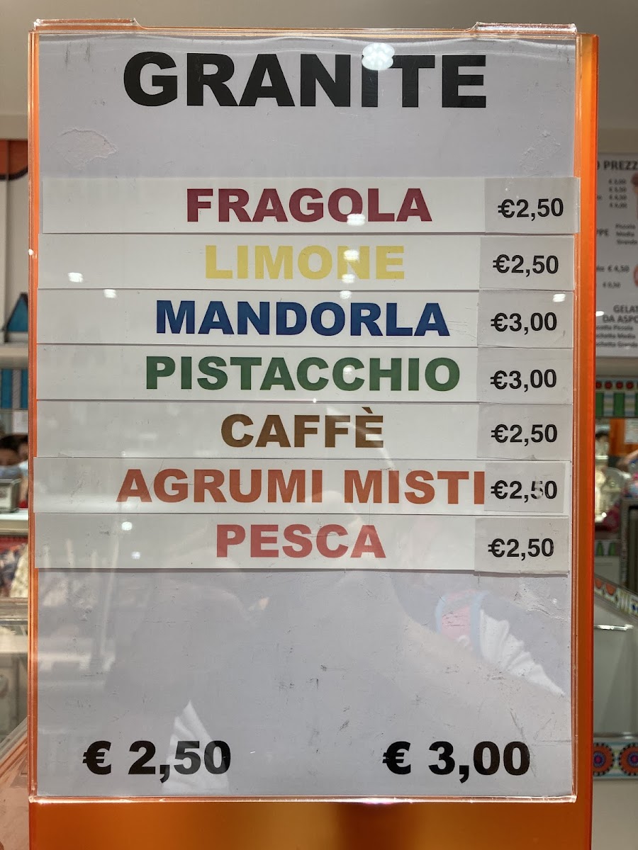 Gelatomania Photo Menu 1