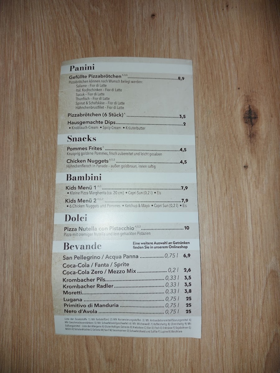 Pizzeria Belli Momenti Photo Menu 4