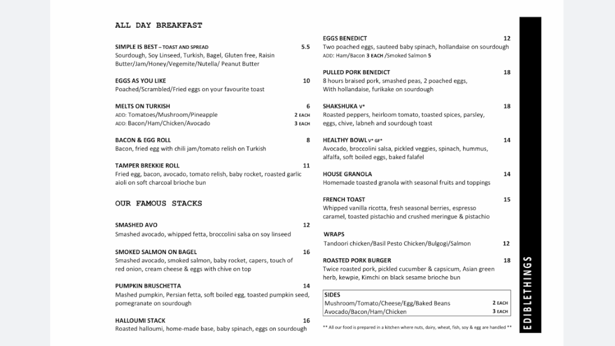 KillaBrew coffee Photo Menu 7