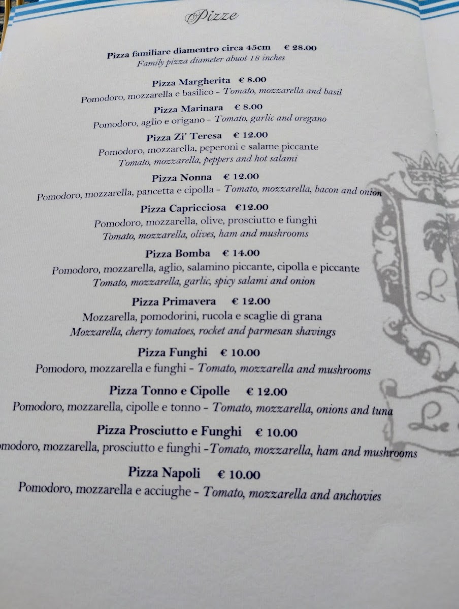 Le Palme Photo Menu 9