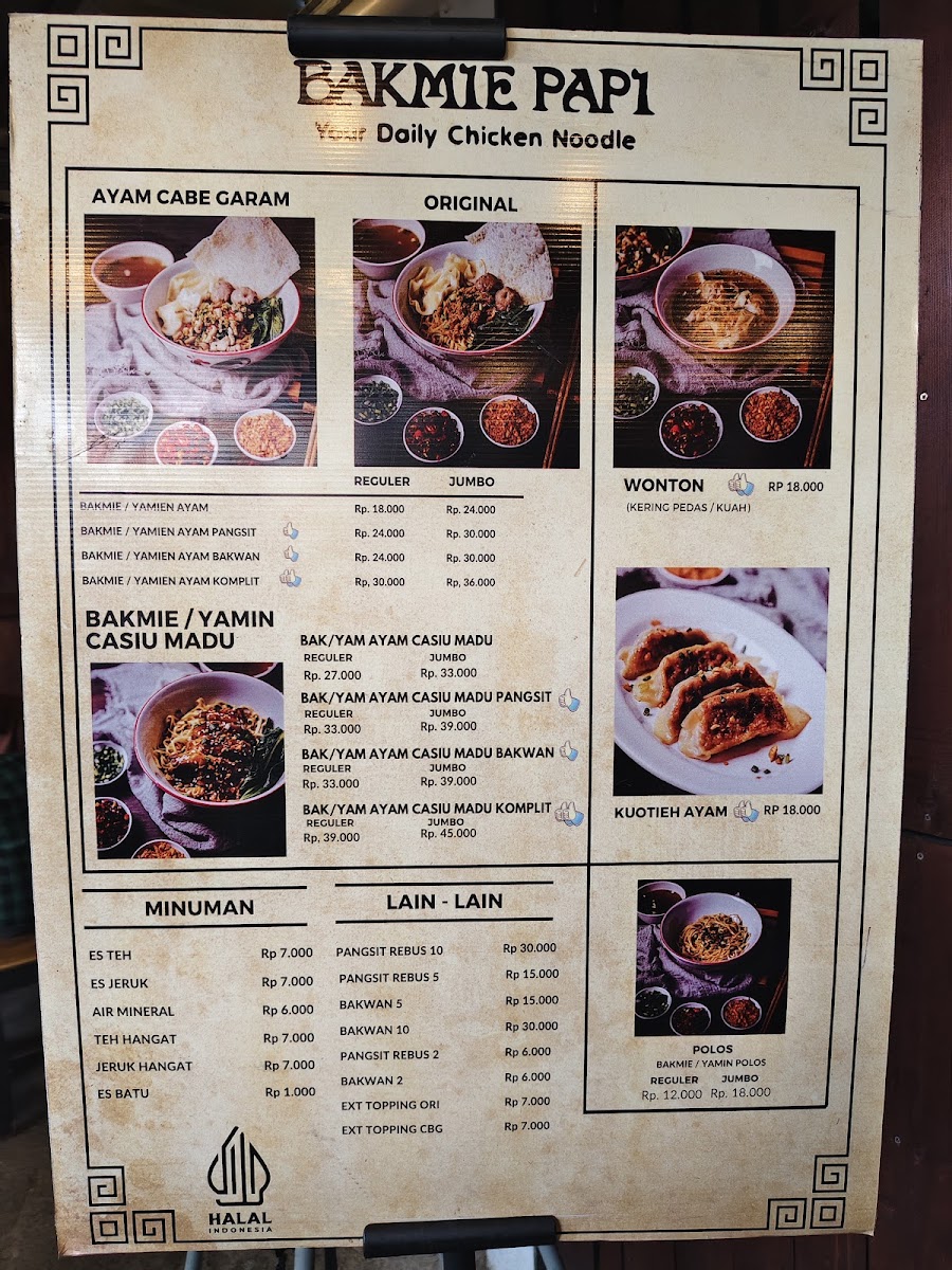 Bakmie Papi Photo Menu 2