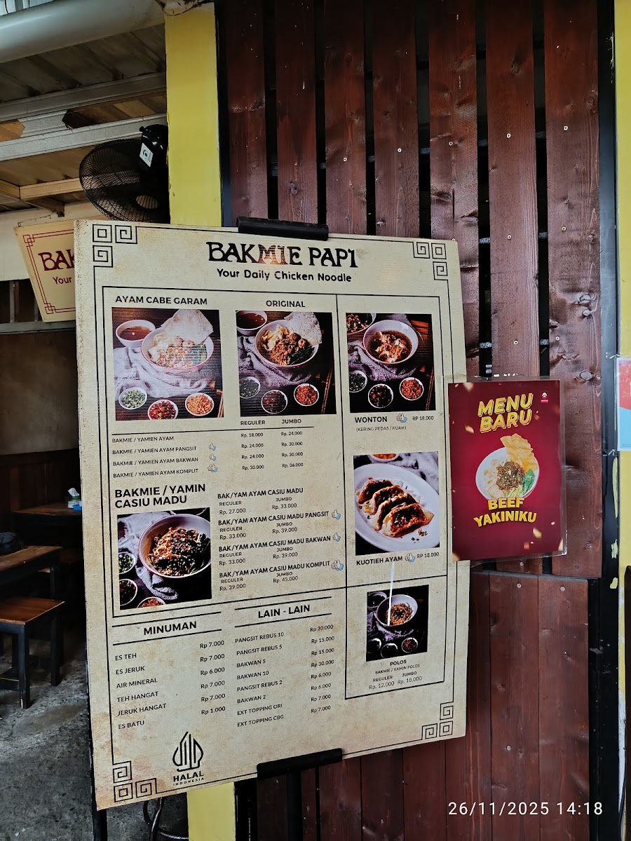 Bakmie Papi Photo Menu 3