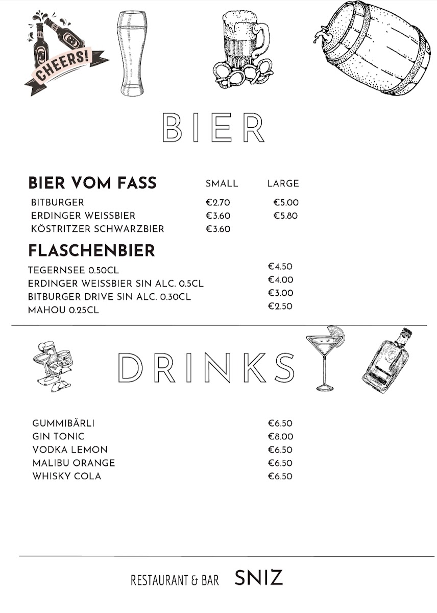 Restaurant/Bar Sniz Photo Menu 10