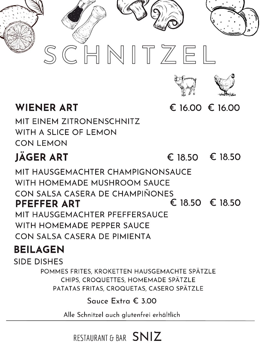 Restaurant/Bar Sniz Photo Menu 5