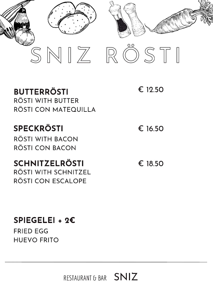 Restaurant/Bar Sniz Photo Menu 9