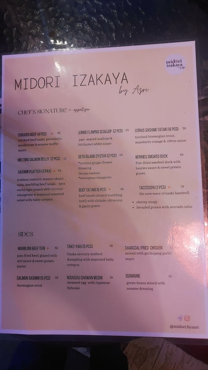 Midori Izakaya by Azri Photo Menu 5