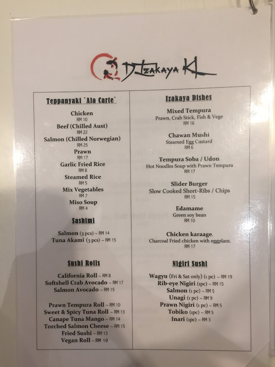 Midori Izakaya by Azri Photo Menu 9