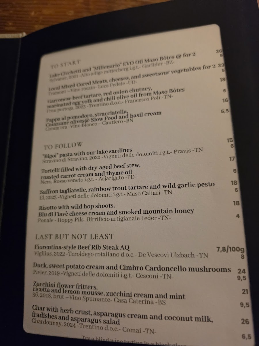Osteria Le Servite Photo Menu 1