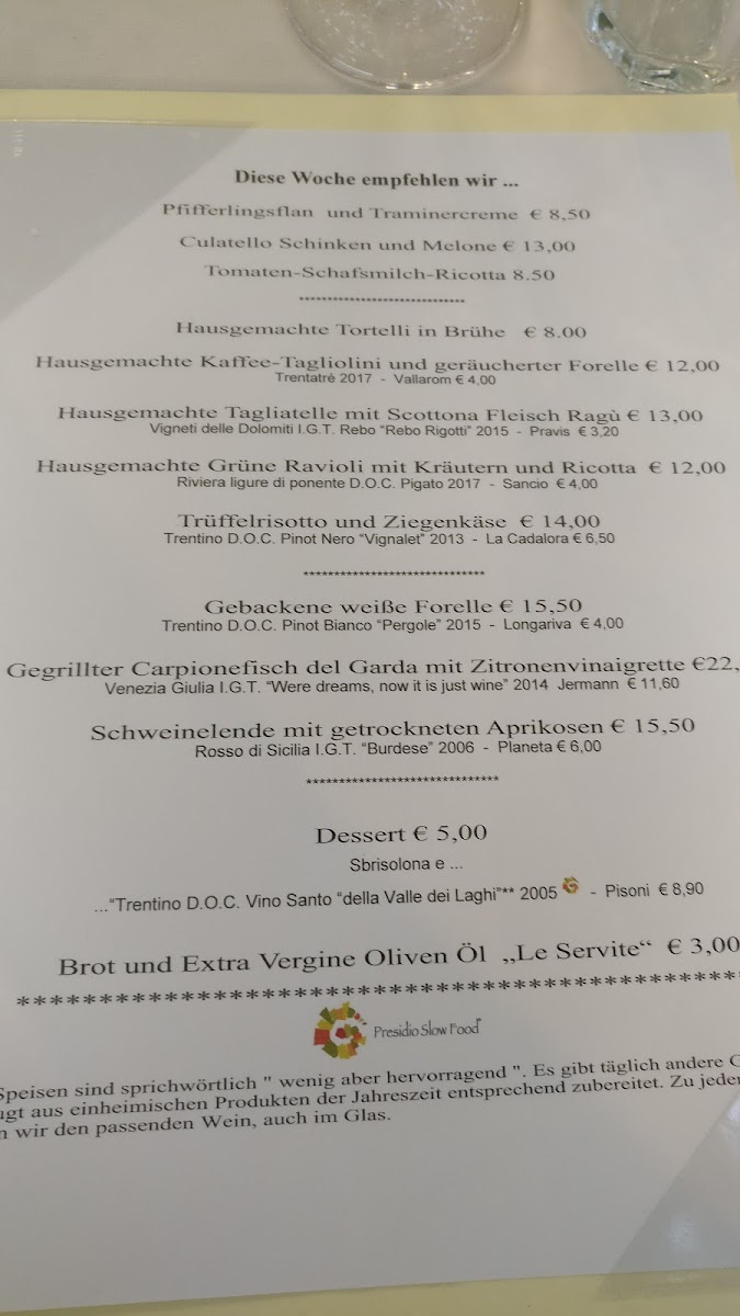 Osteria Le Servite Photo Menu 4