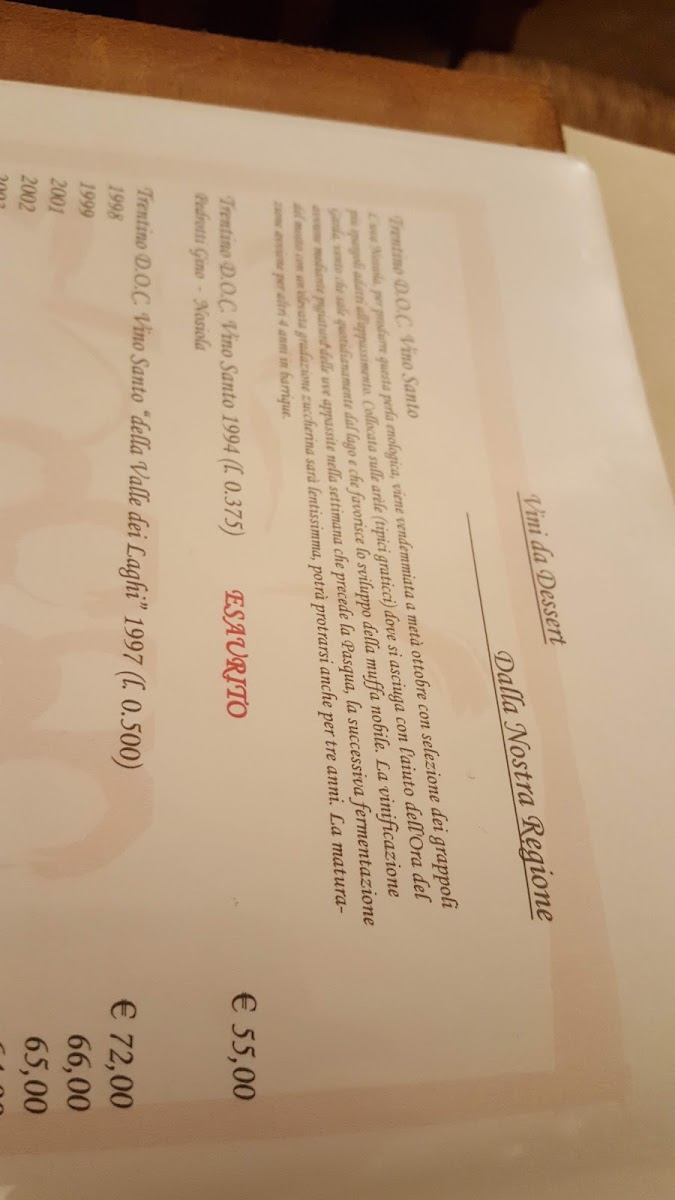 Osteria Le Servite Photo Menu 5