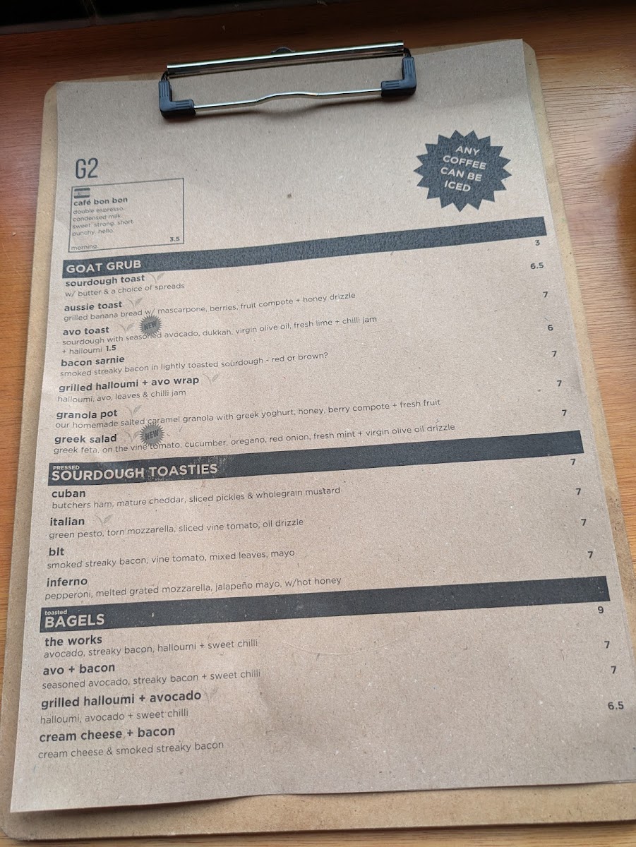 theGOAT Photo Menu 1