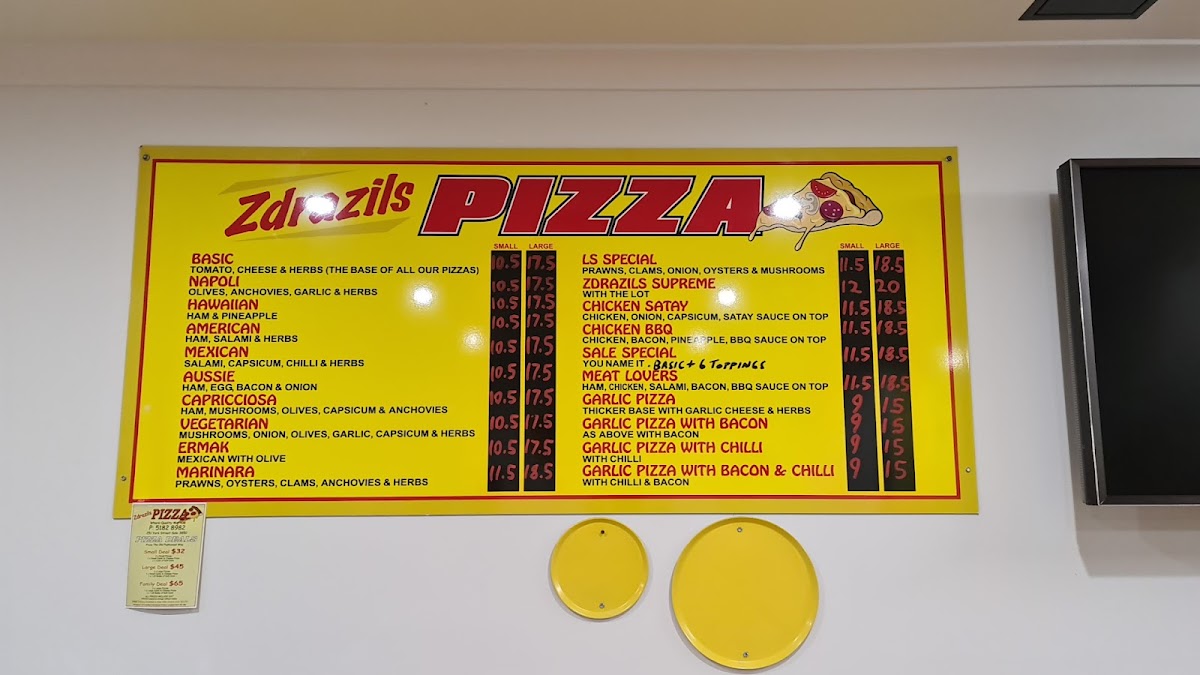 Zdrazil's Pizza Photo Menu 4