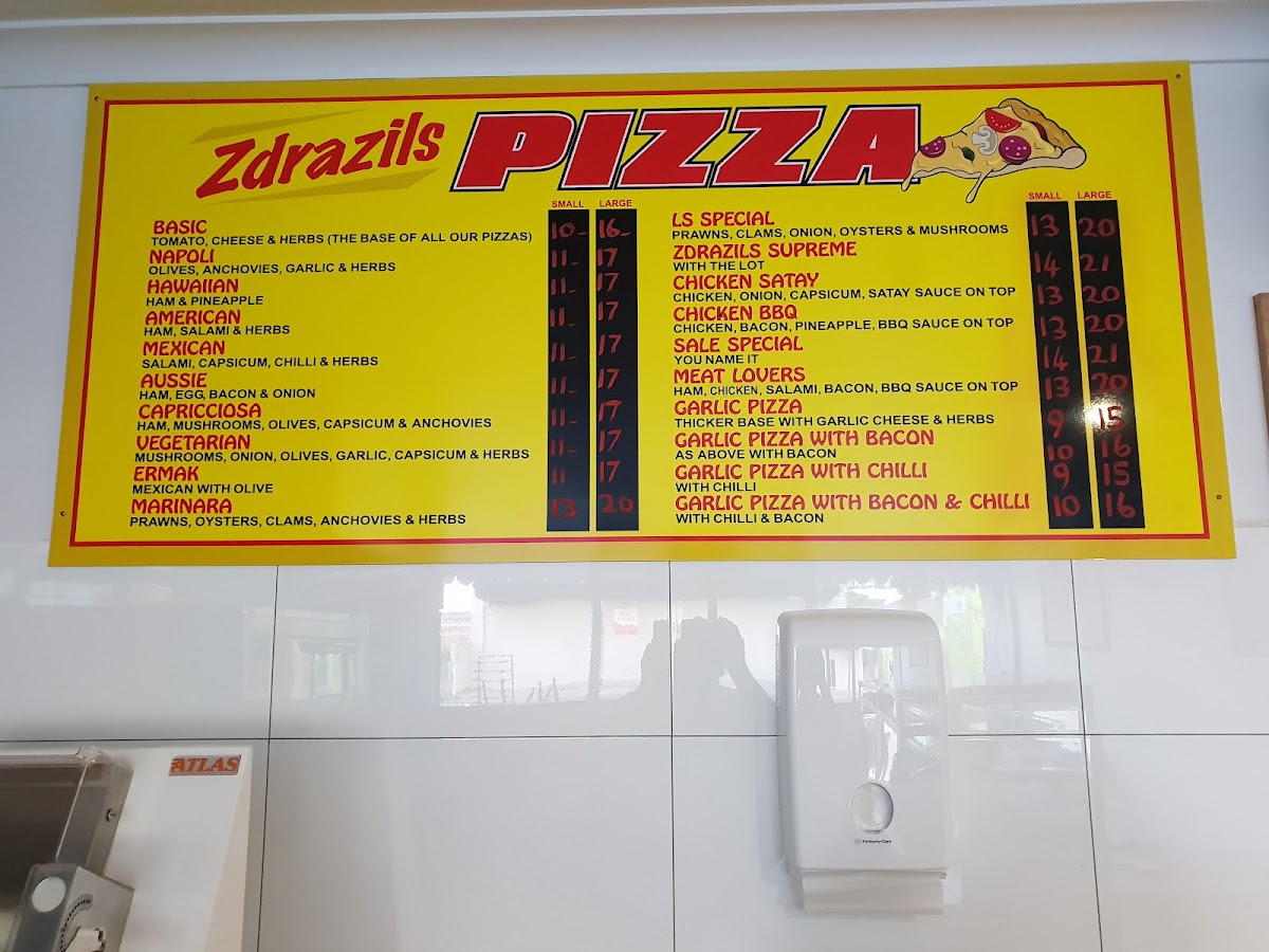 Zdrazil's Pizza Photo Menu 5