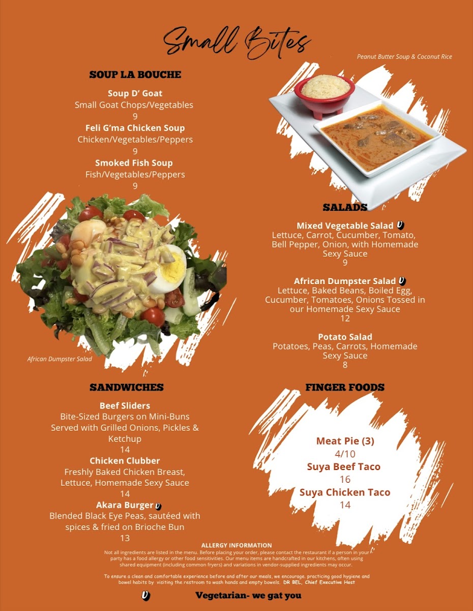 Just Jollof Kitchen Photo Menu 2