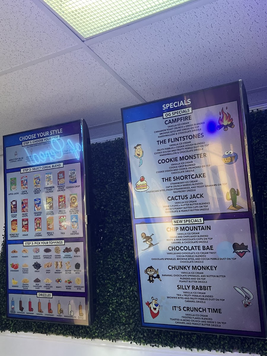 Milky Ways Ice Cream & Cereal Bar Photo Menu 5