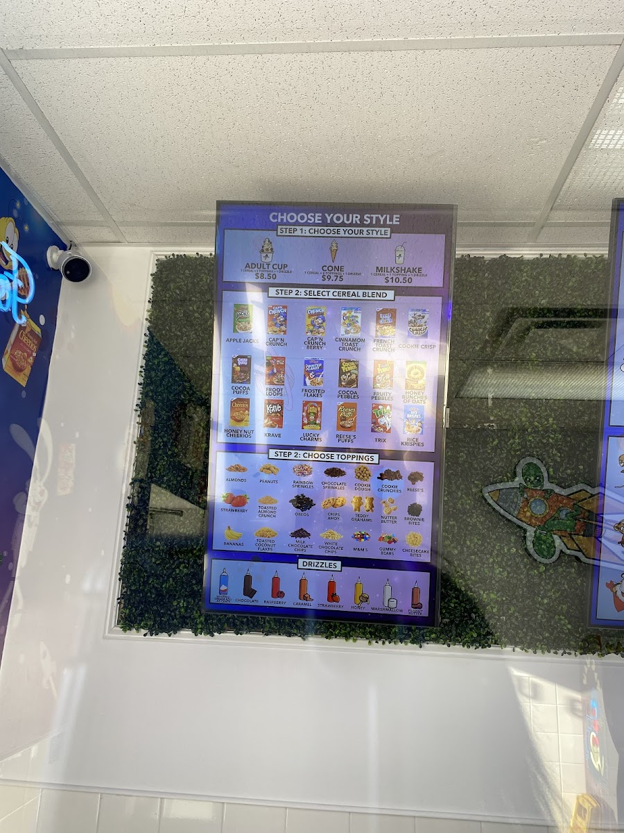 Milky Ways Ice Cream & Cereal Bar Photo Menu 6