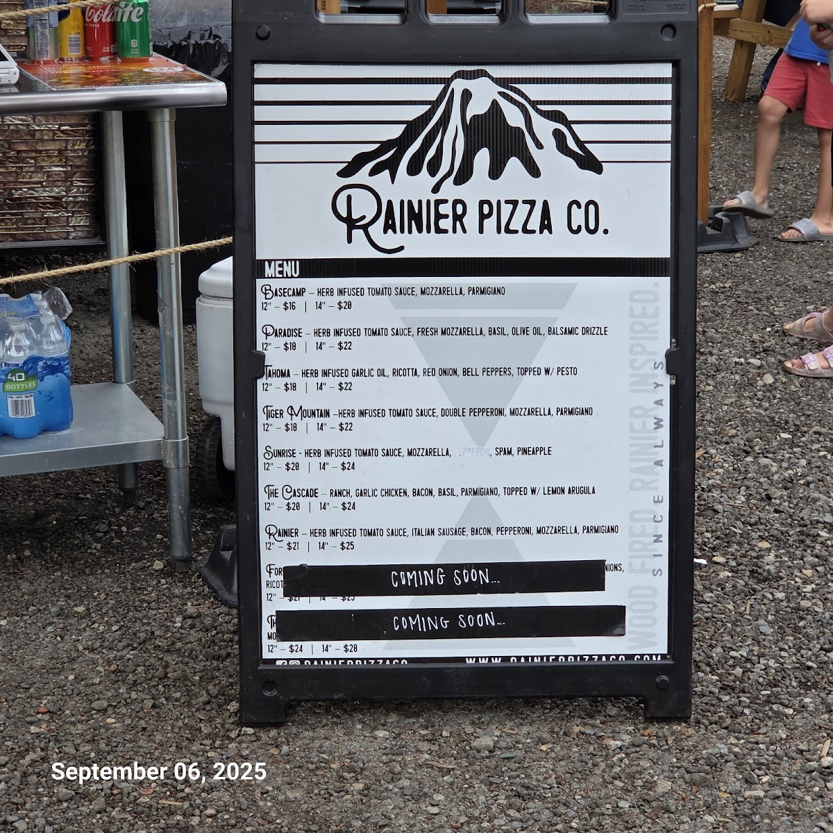 Rainier Pizza Co Photo Menu 2