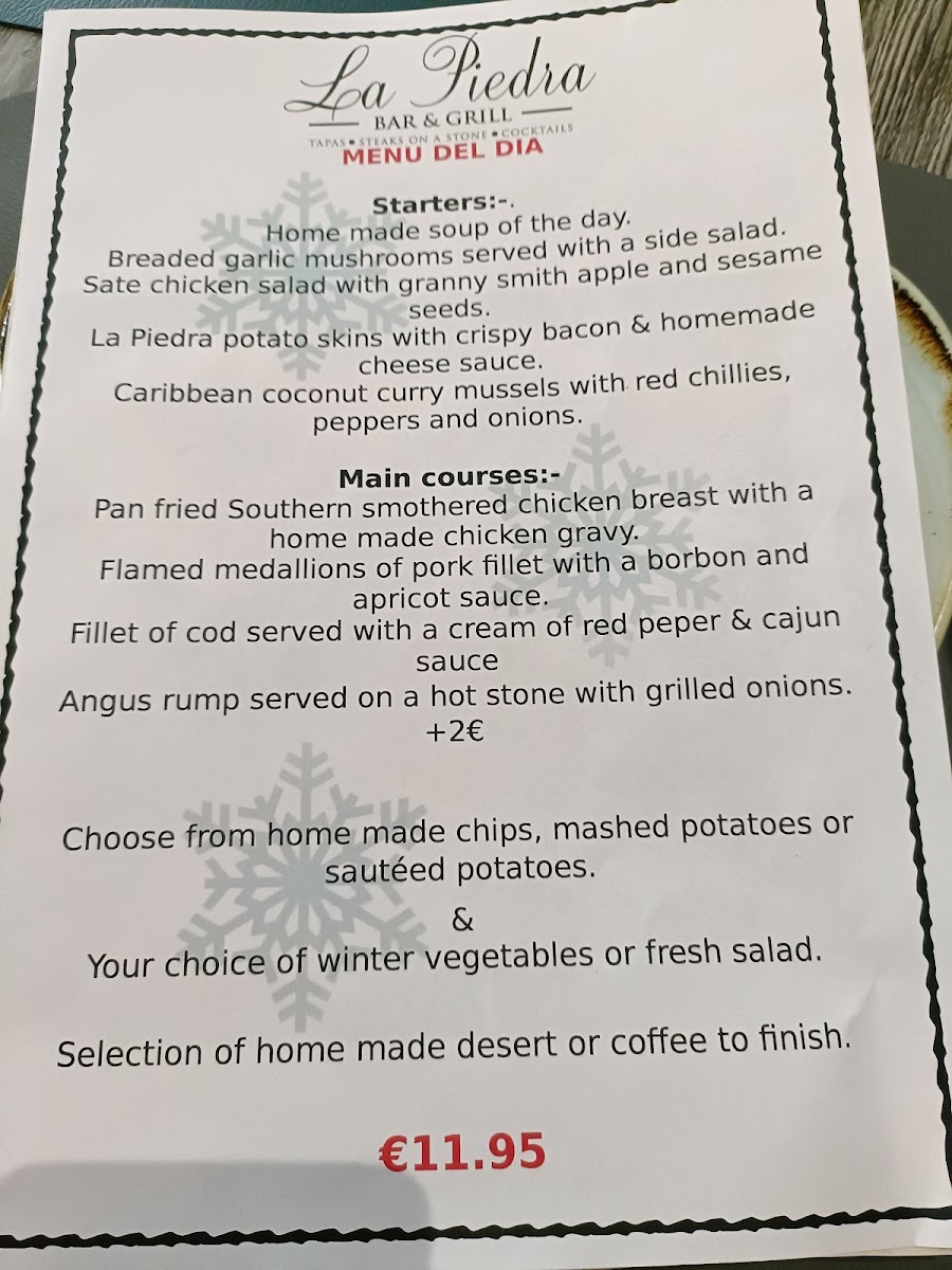 La Piedra Bar & Grill Photo Menu 1
