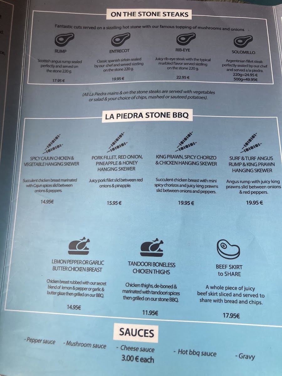 La Piedra Bar & Grill Photo Menu 2
