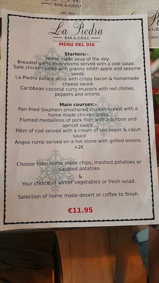 La Piedra Bar & Grill Photo Menu 3
