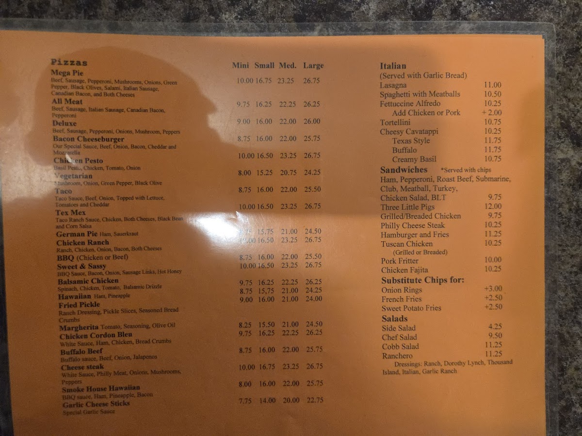 Main Street Pizza Cafe Photo Menu 3