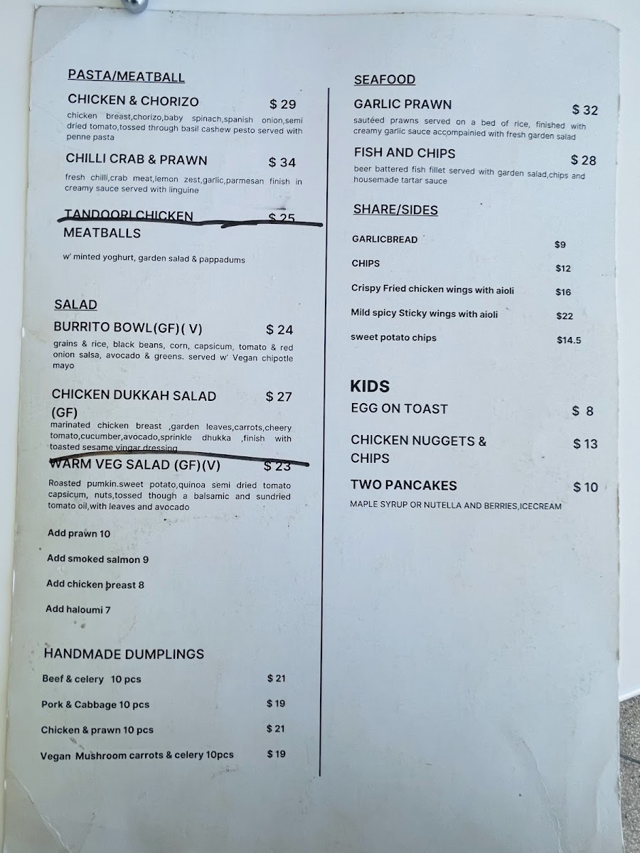 Salted Cafe Bar Beans Photo Menu 3