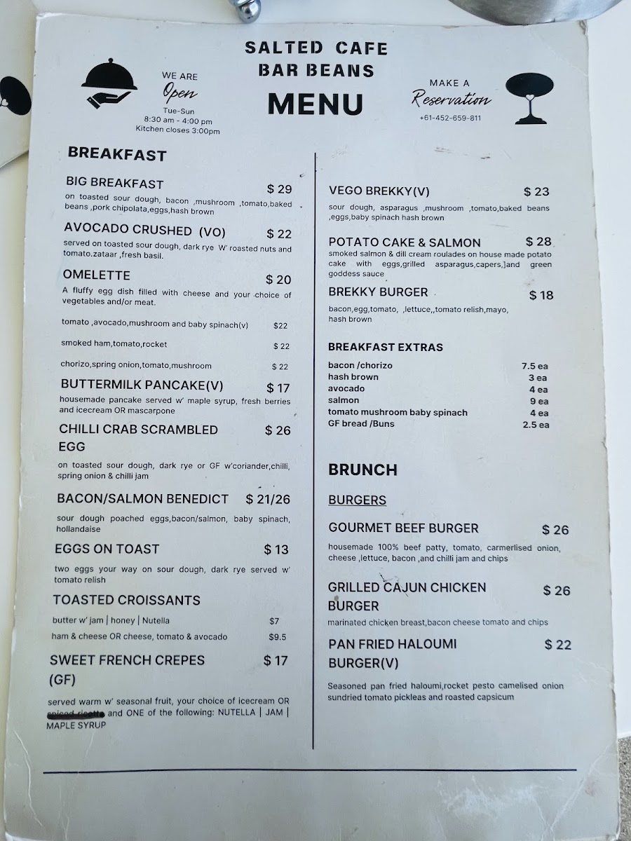 Salted Cafe Bar Beans Photo Menu 5