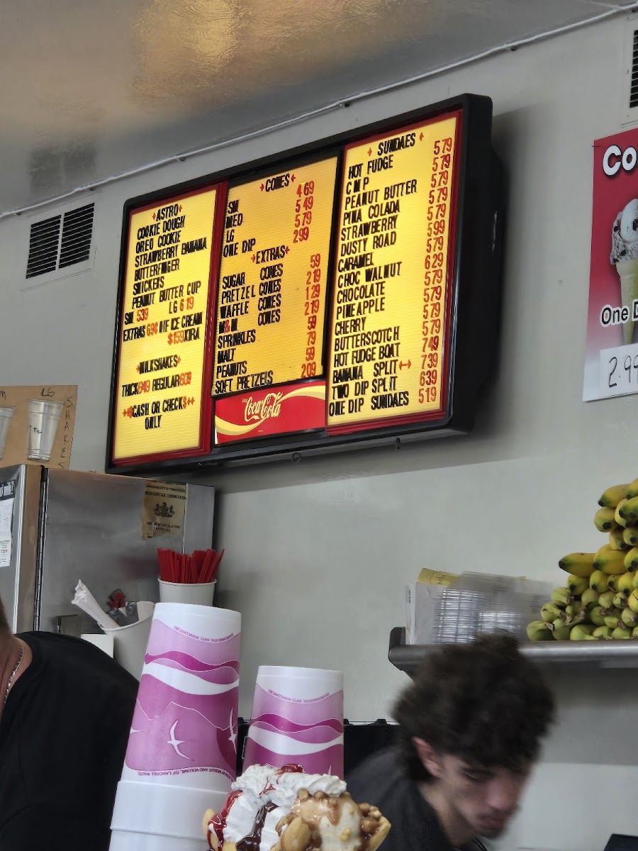 Jim Mack's ICE Cream Photo Menu 2