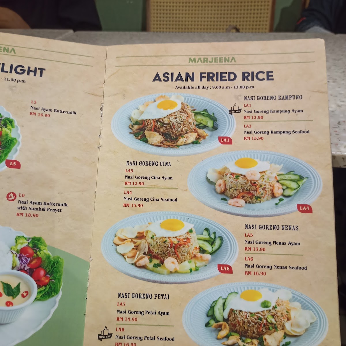 Marjeena Cafe Parit Buntar Photo Menu 10