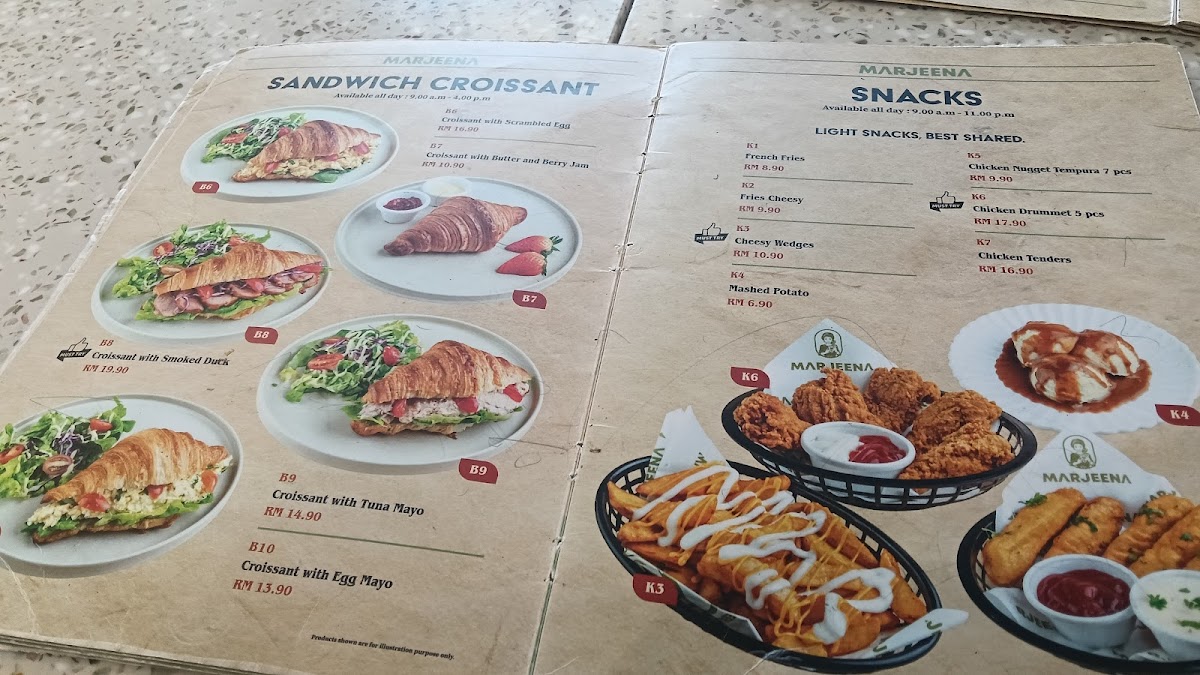 Marjeena Cafe Parit Buntar Photo Menu 2