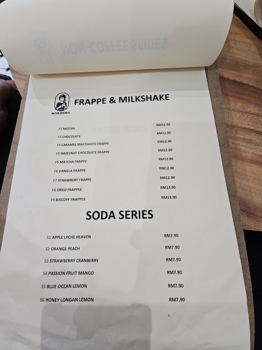 Marjeena Cafe Parit Buntar Photo Menu 5