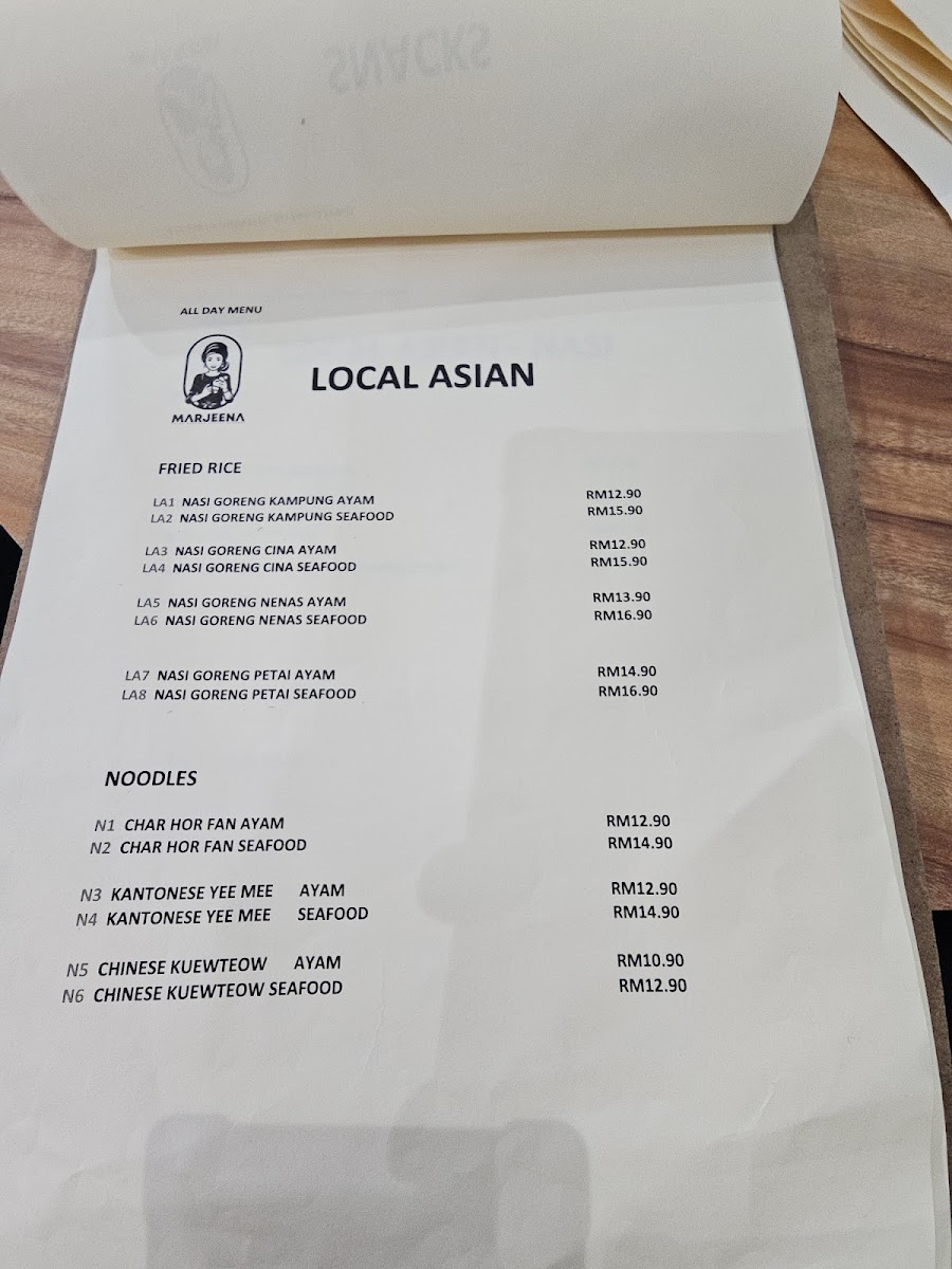 Marjeena Cafe Parit Buntar Photo Menu 9