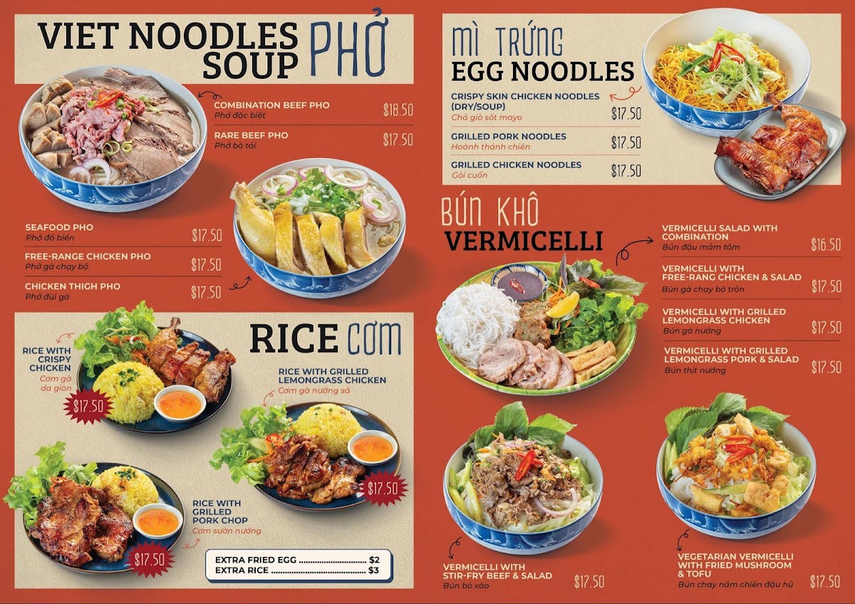Vietfull Vietnamese Street Foods Photo Menu 4