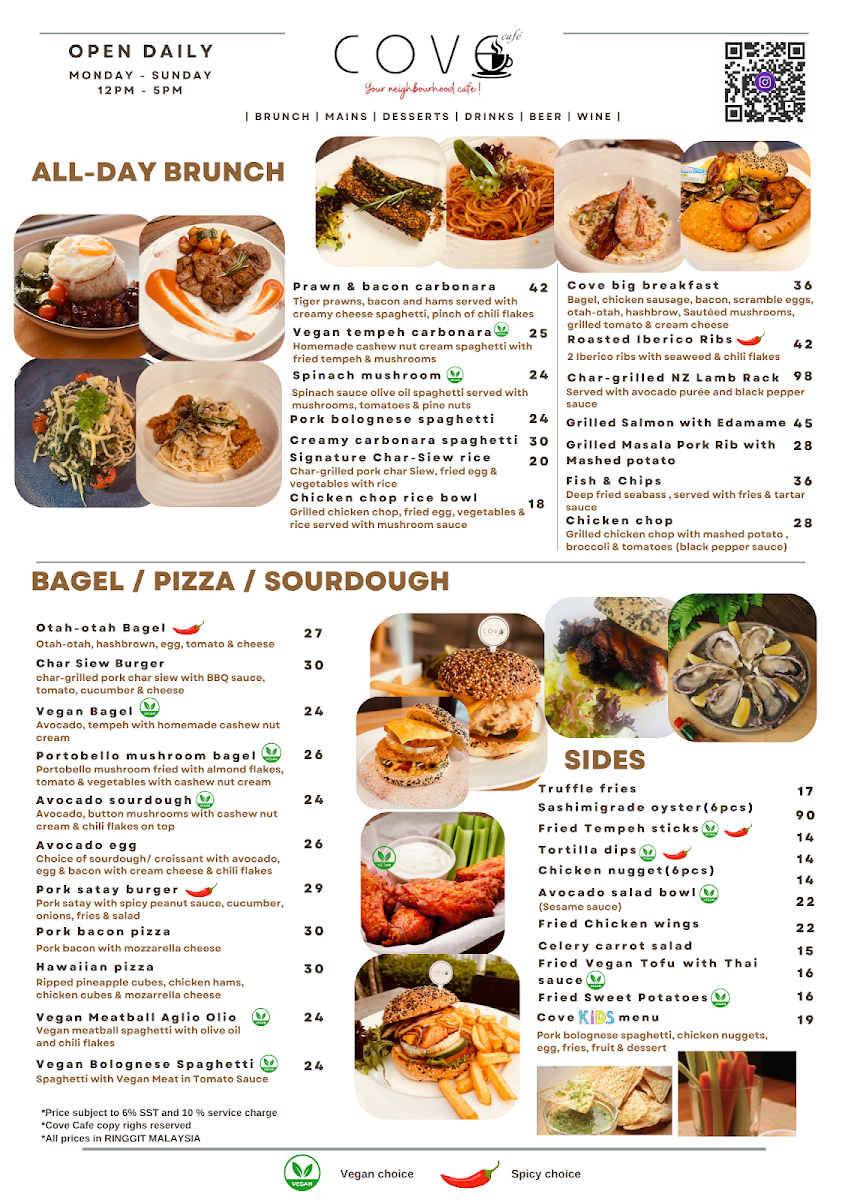 Cove Cafe Senibong Photo Menu 1