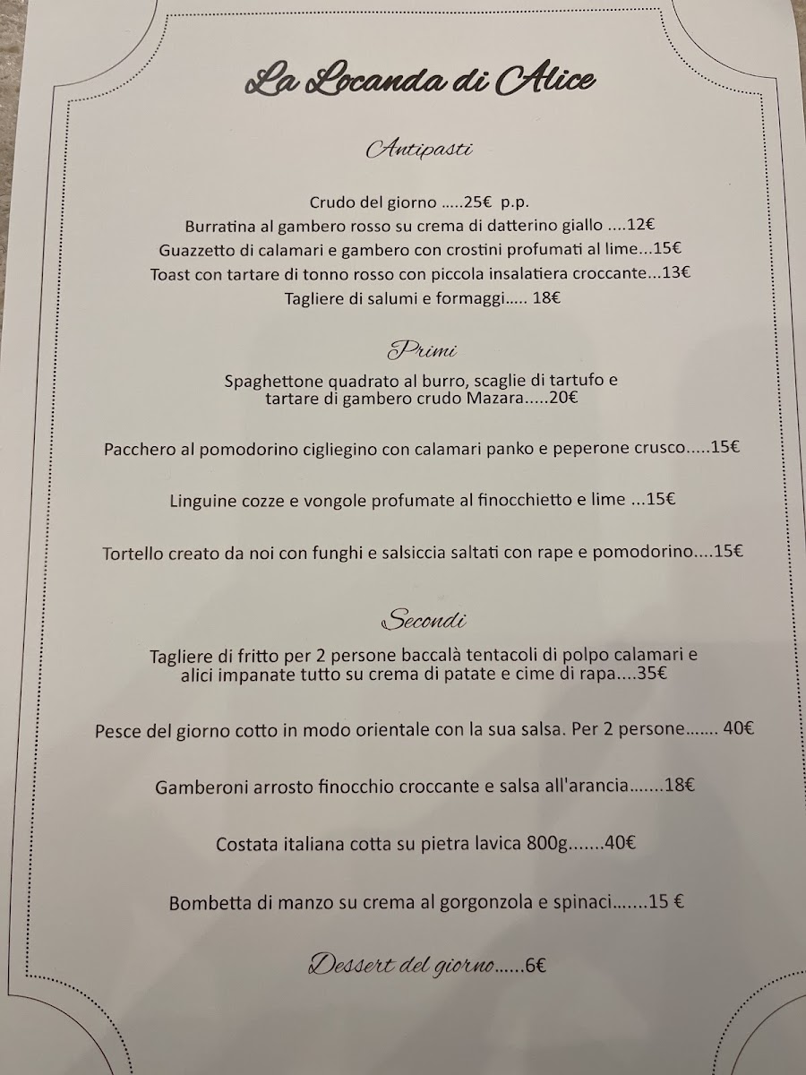 La locanda di Alice Photo Menu 1