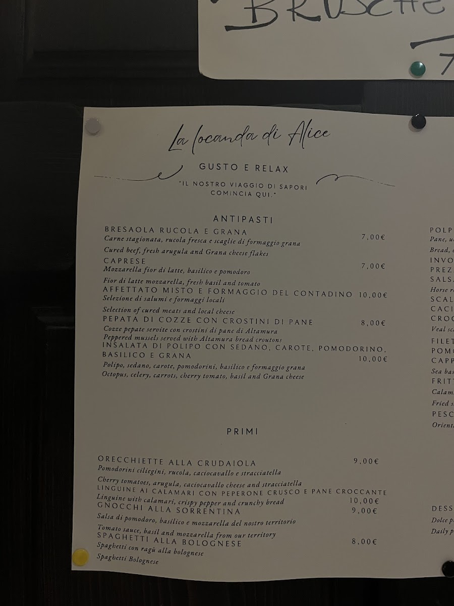 La locanda di Alice Photo Menu 2