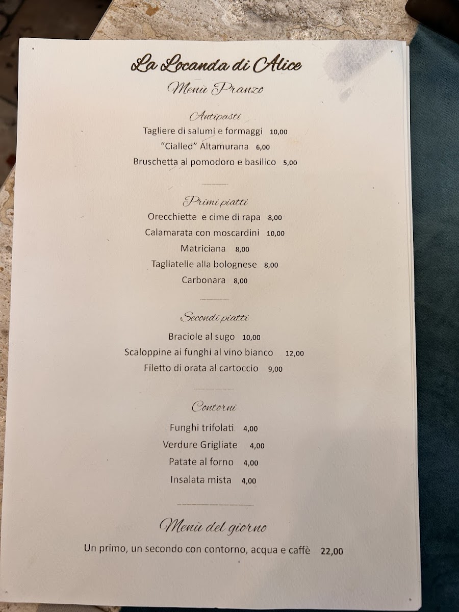 La locanda di Alice Photo Menu 4