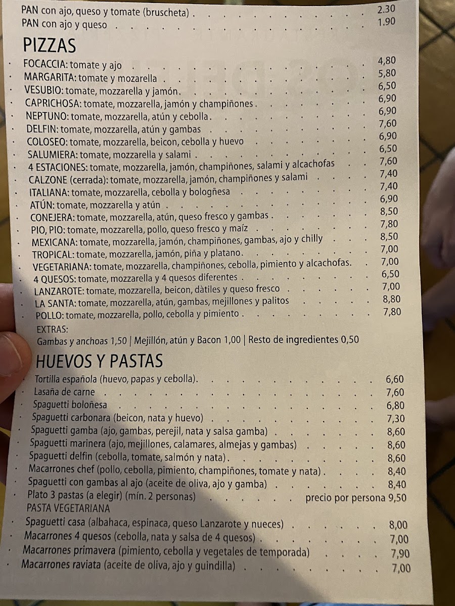 Restaurante Los Delfines Photo Menu 2