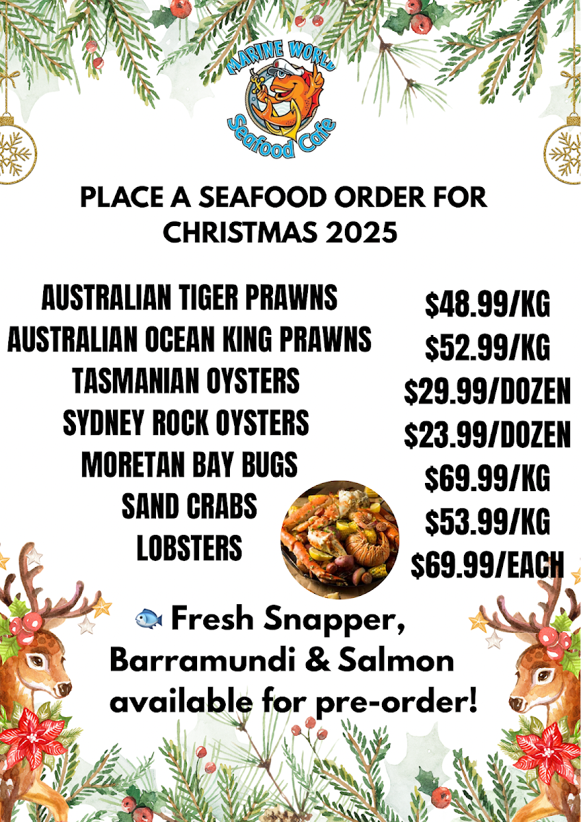 Marine World Seafood Cafe Photo Menu 2