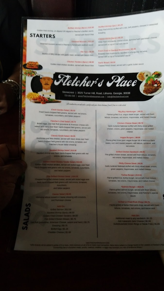 Fletcher's Place At Stonecrest Photo Menu 4