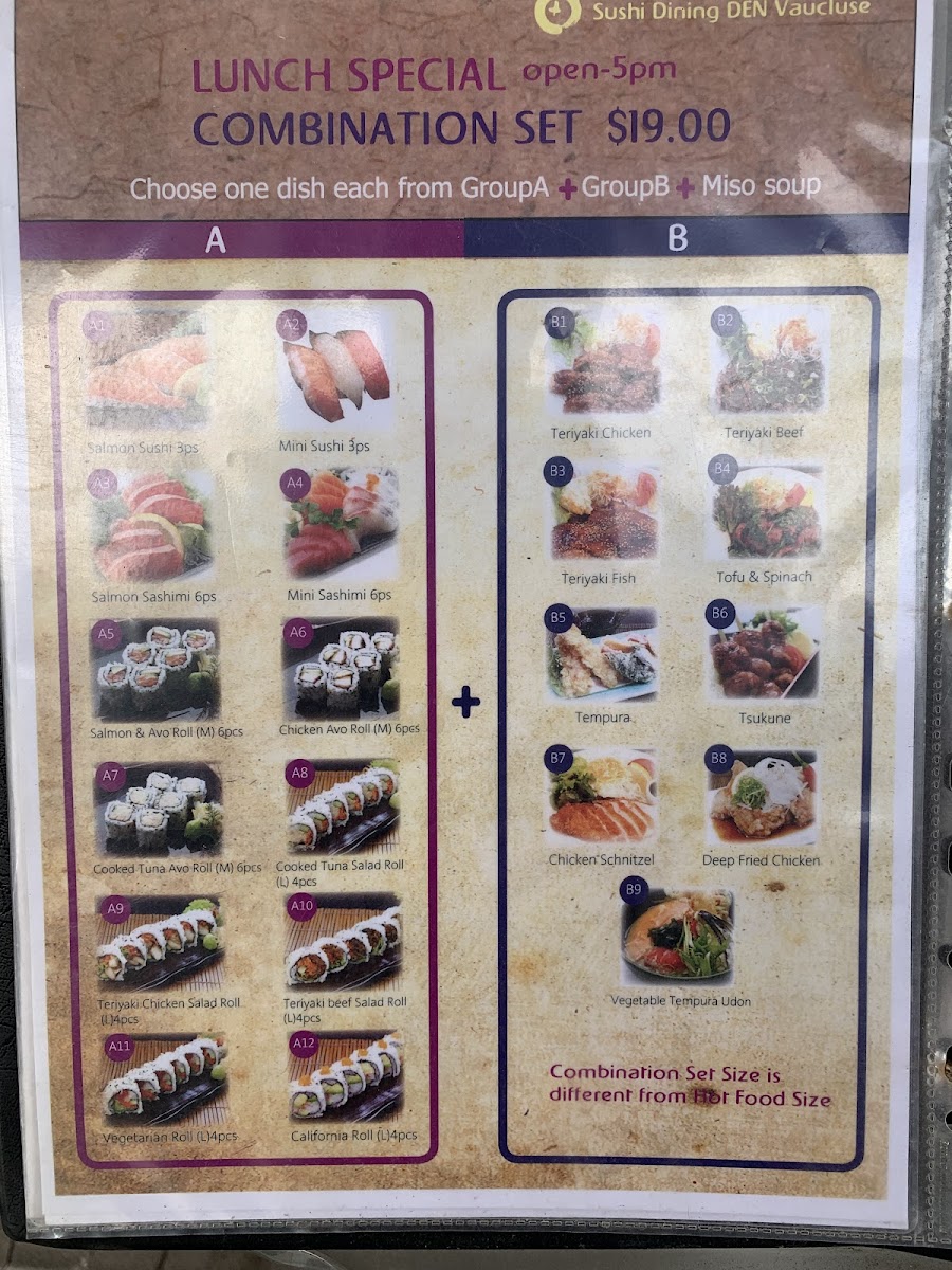 Sushi Dining Den Vaucluse Photo Menu 10