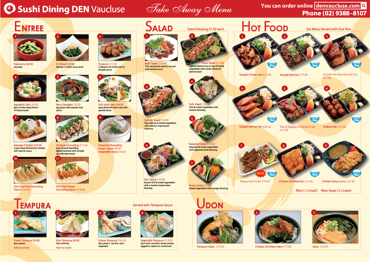 Sushi Dining Den Vaucluse Photo Menu 4